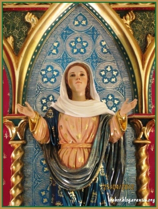 Image of Our Lady of the Ressurection,  the invocation of the original name of the House of Formation, Hermitage of Our Lady of the Resurrection